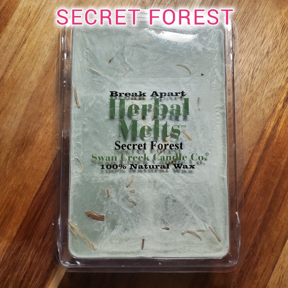 SECRET FOREST by SWAN CREEK CANDLE CO Herbal Melts Natural Wax 5.25 oz NWT